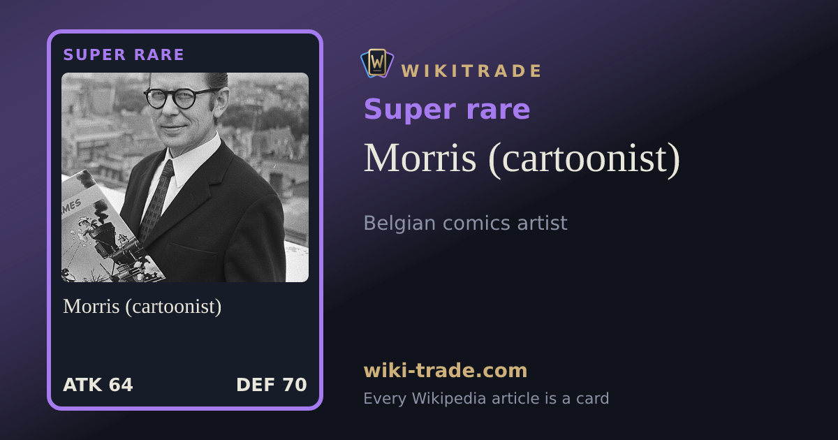 Morris (cartoonist) — Super rare card