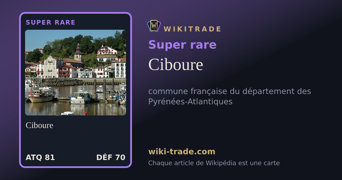 Ciboure — carte Super rare