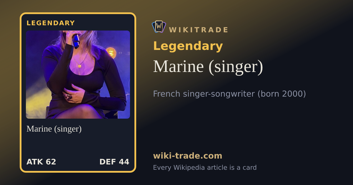 Marine (singer) — Legendary card