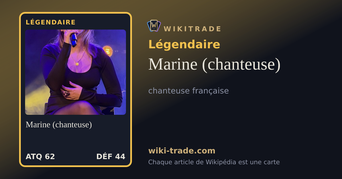 Marine (chanteuse) — carte Légendaire