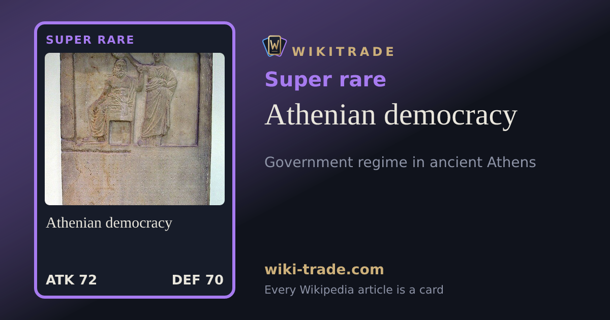 Athenian democracy — Super rare card