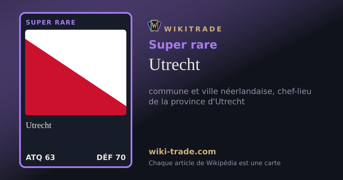 Utrecht — carte Super rare