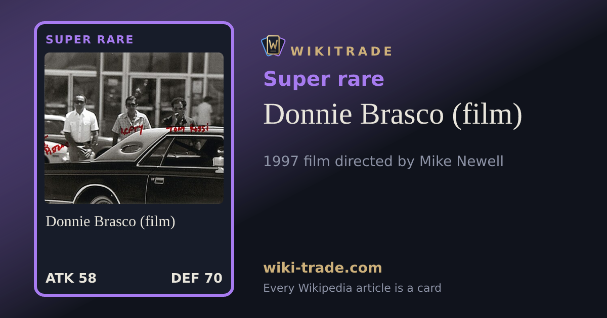 Donnie Brasco (film) — Super rare card