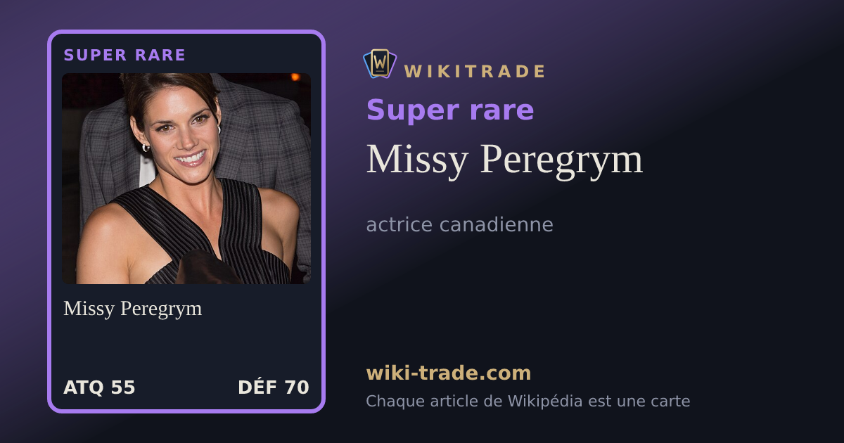 Missy Peregrym — carte Super rare