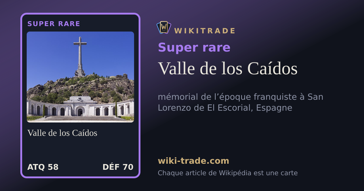 Valle de los Caídos — carte Super rare