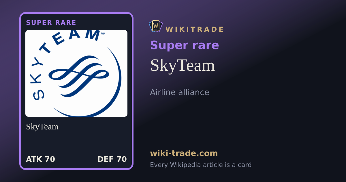 SkyTeam — Super rare card