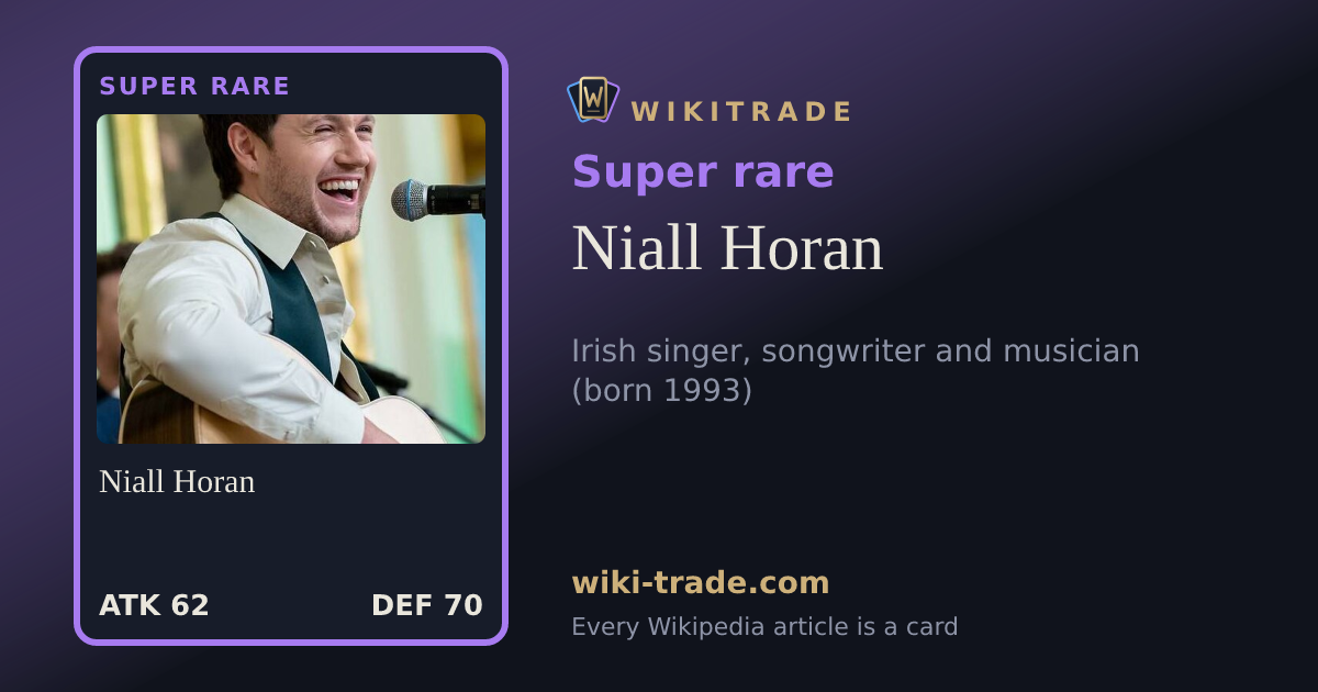 Niall Horan — Super rare card