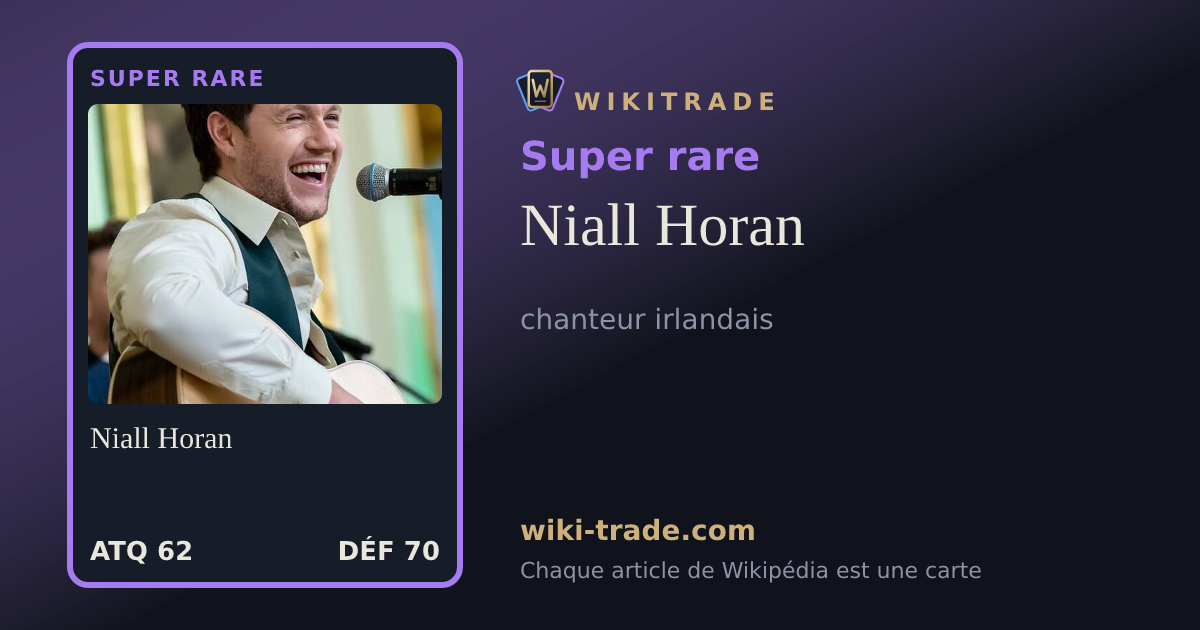 Niall Horan — carte Super rare