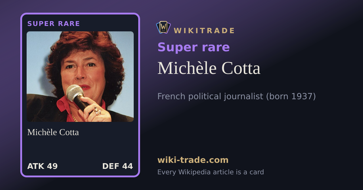 Michèle Cotta — Super rare card