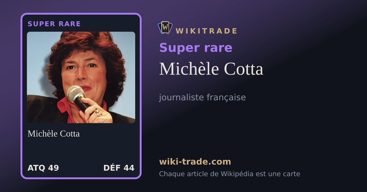 Michèle Cotta — carte Super rare