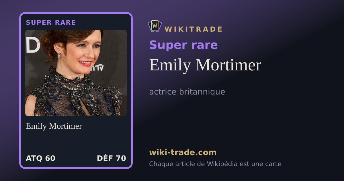 Emily Mortimer — carte Super rare