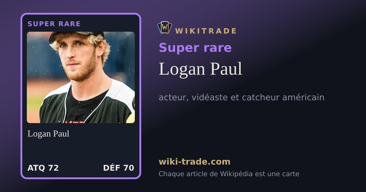 Logan Paul — carte Super rare