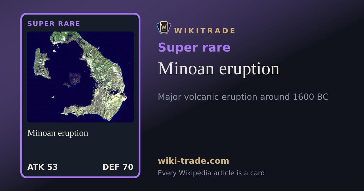 Minoan eruption — Super rare card