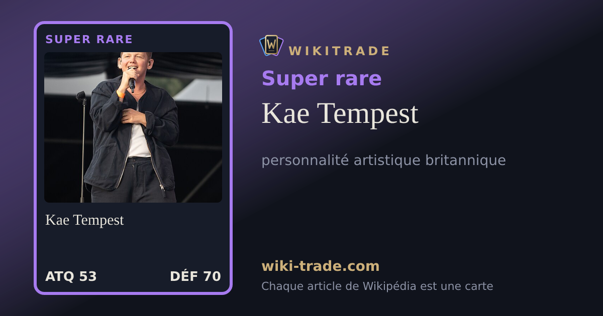 Kae Tempest — carte Super rare
