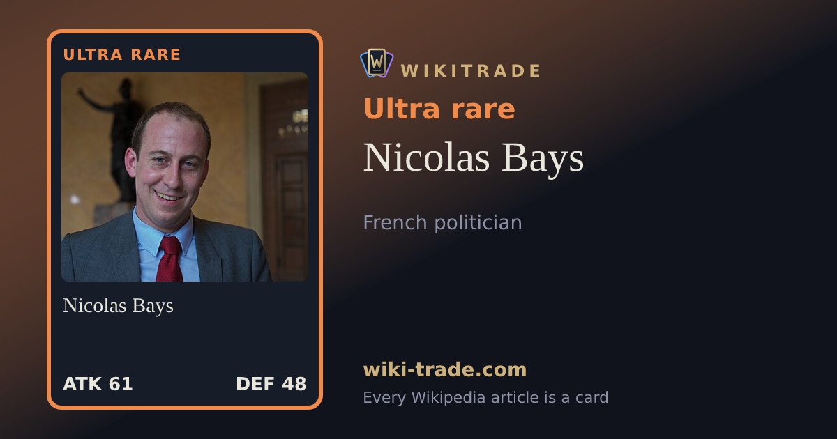 Nicolas Bays — Ultra rare card