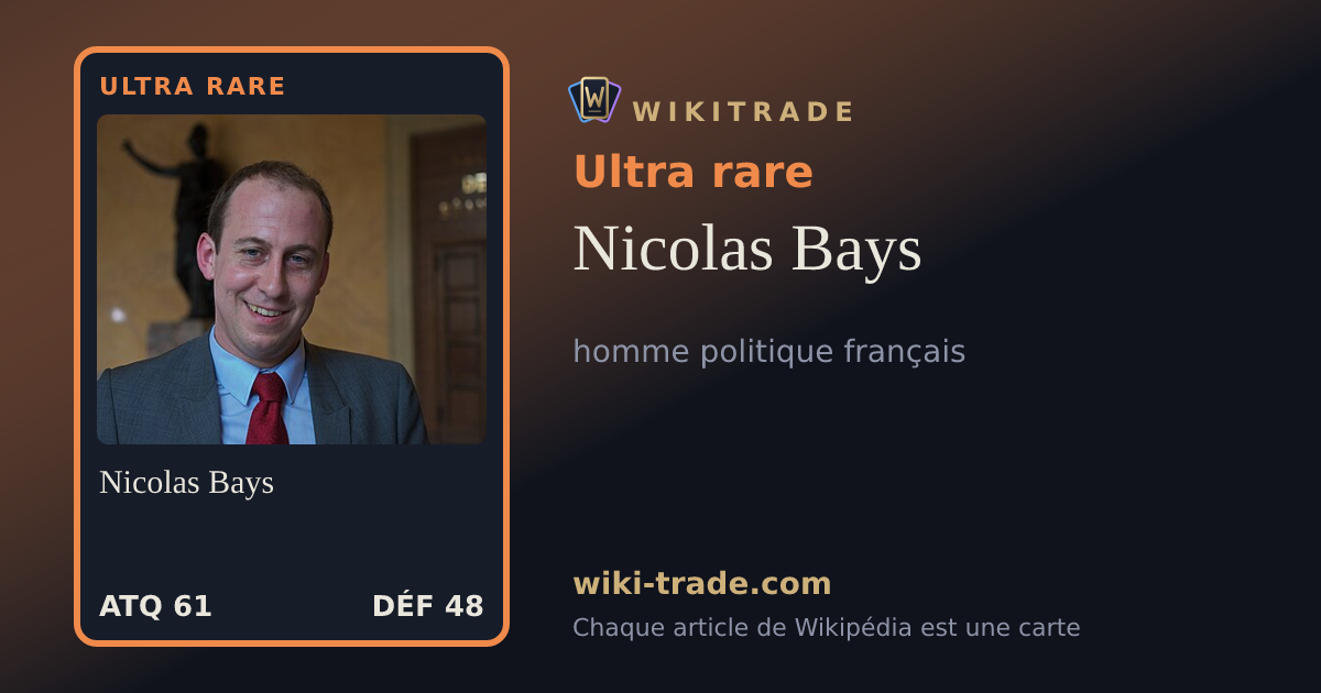 Nicolas Bays — carte Ultra rare