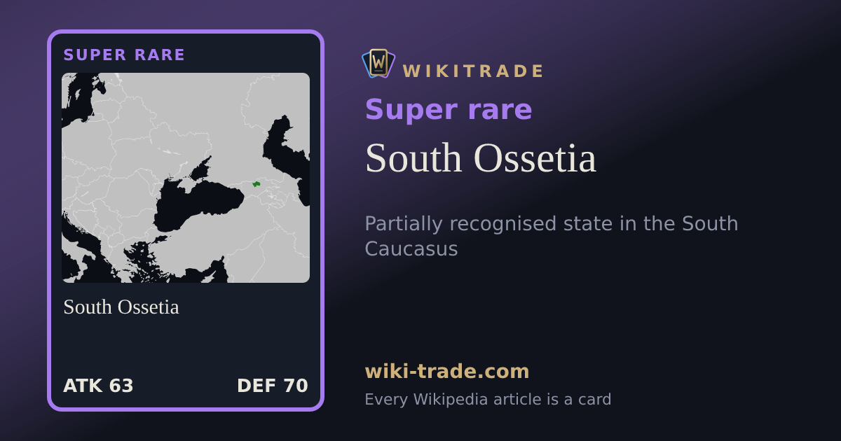 South Ossetia — Super rare card