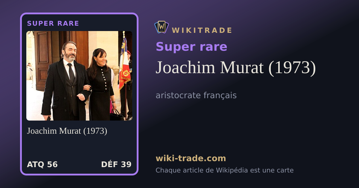 Joachim Murat (1973) — carte Super rare
