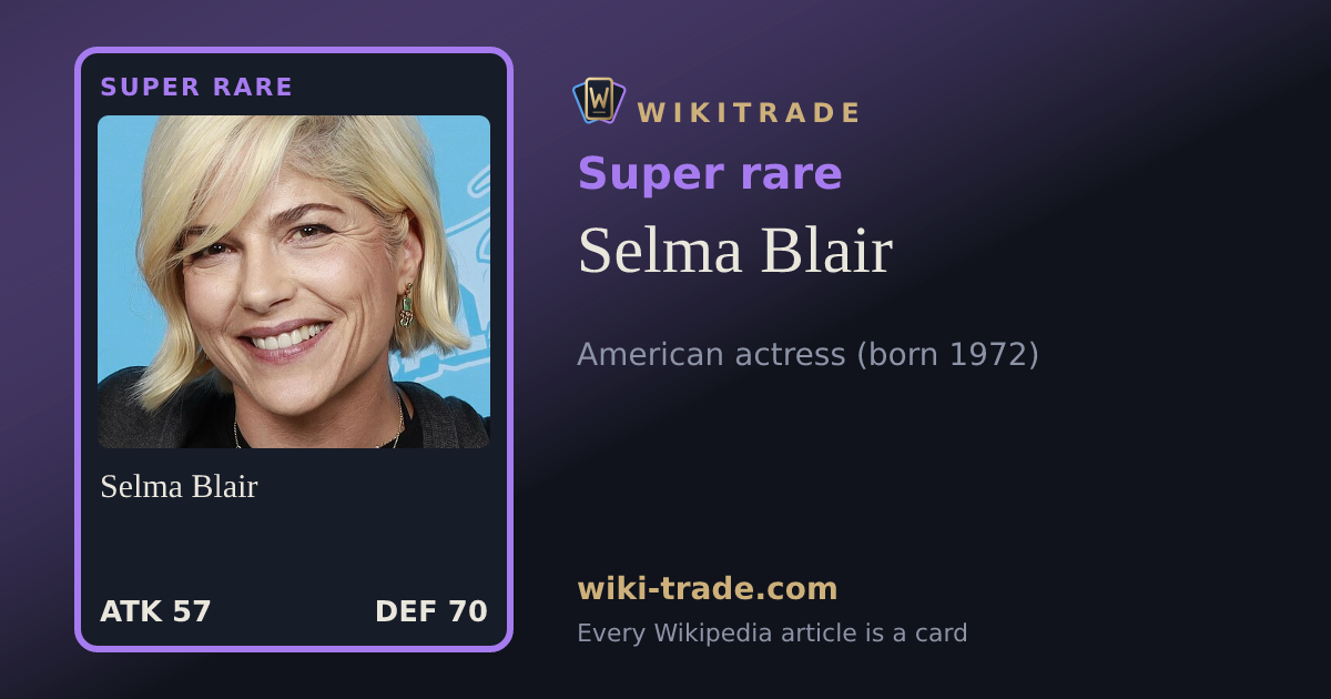 Selma Blair — Super rare card