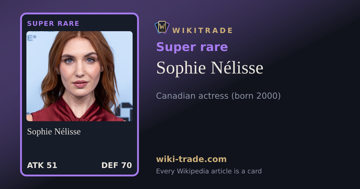 Sophie Nélisse — Super rare card