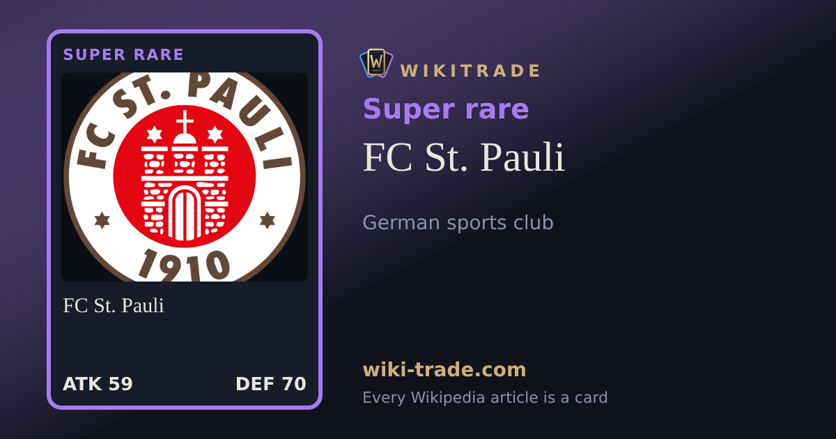 FC St. Pauli — Super rare card