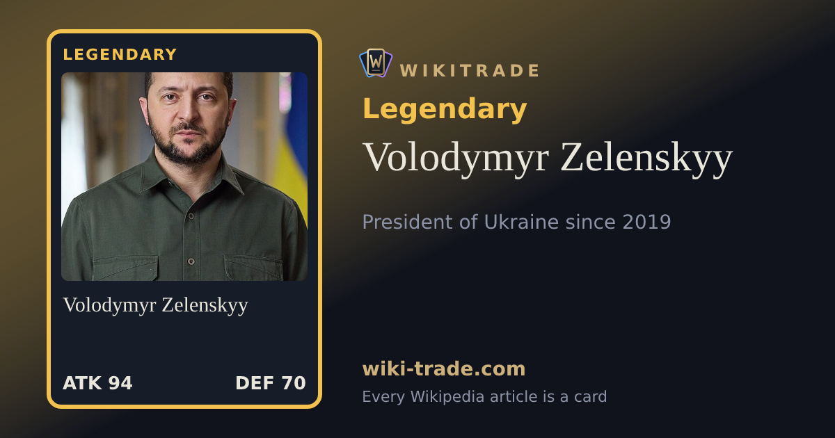 Volodymyr Zelenskyy — Legendary card
