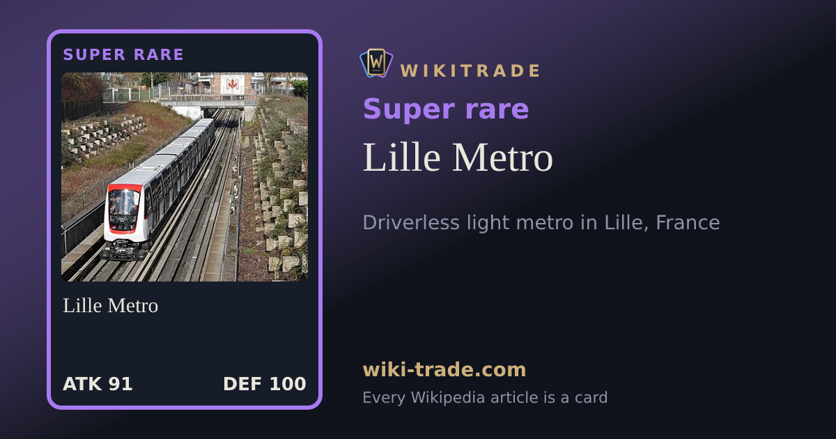 Lille Metro — Super rare card