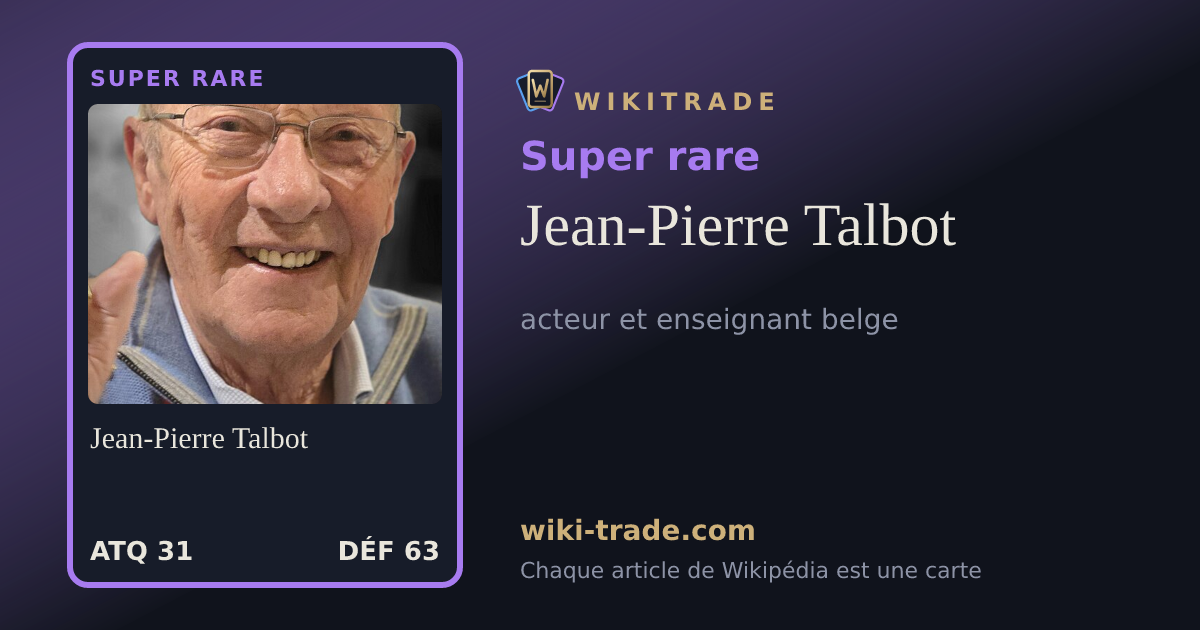 Jean-Pierre Talbot — carte Super rare