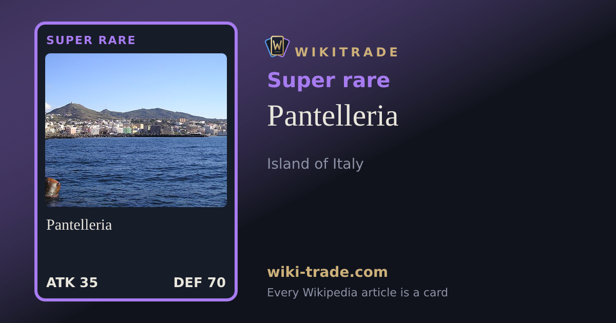Pantelleria — Super rare card