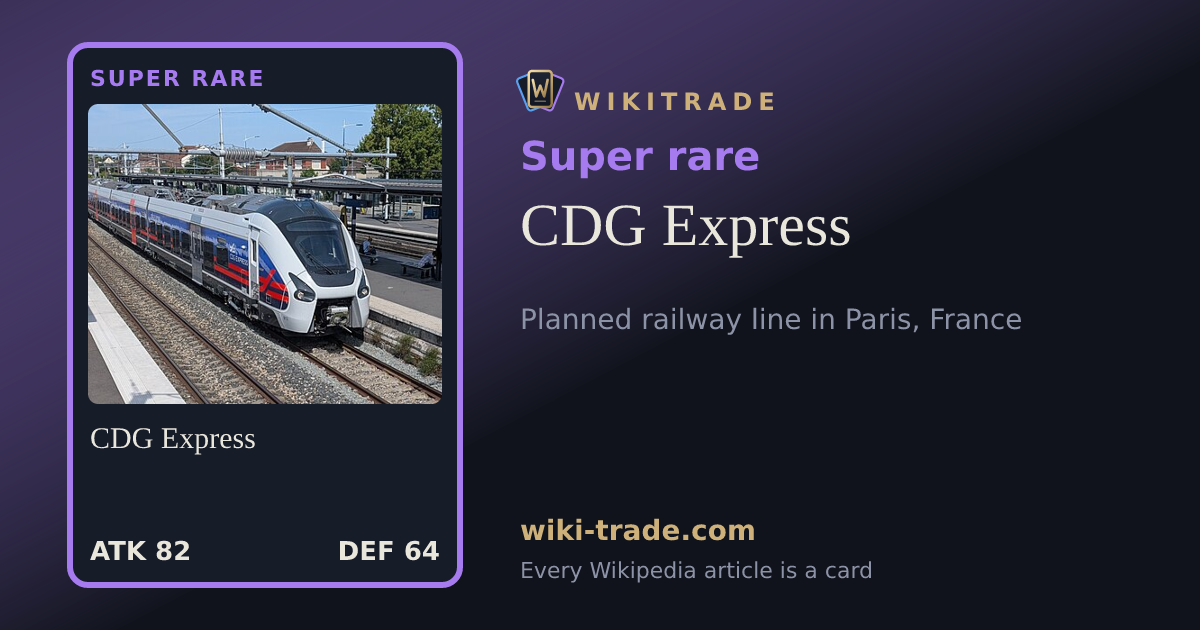 CDG Express — Super rare card