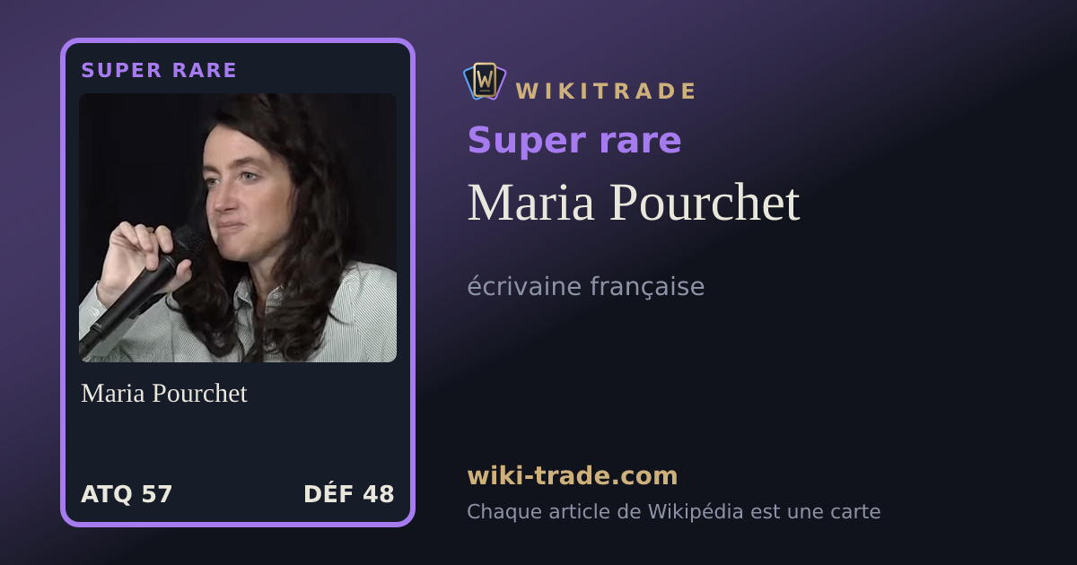 Maria Pourchet — carte Super rare