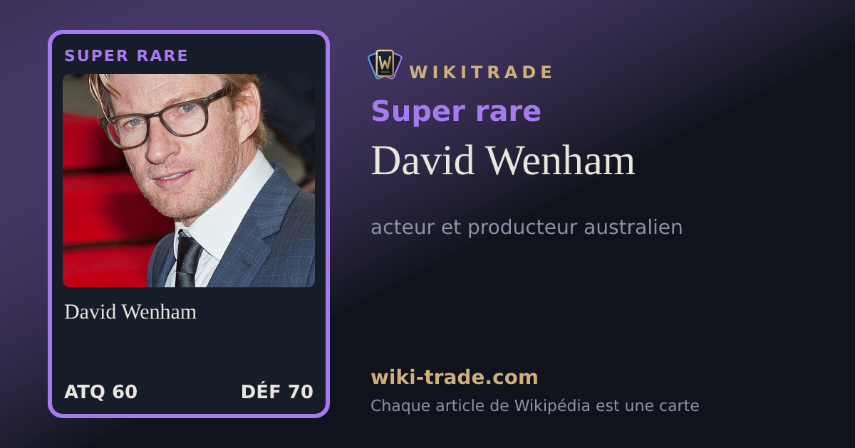 David Wenham — carte Super rare