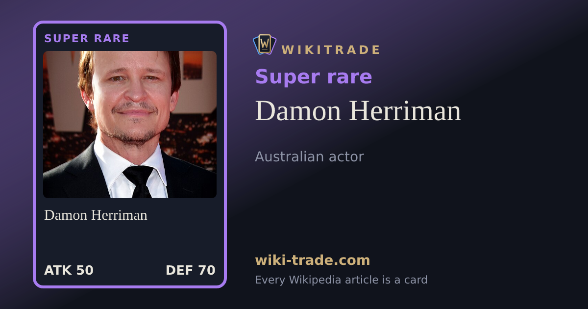 Damon Herriman — Super rare card