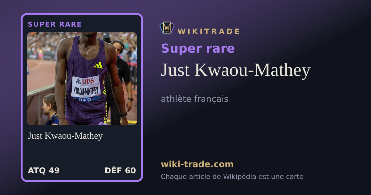 Just Kwaou-Mathey — carte Super rare