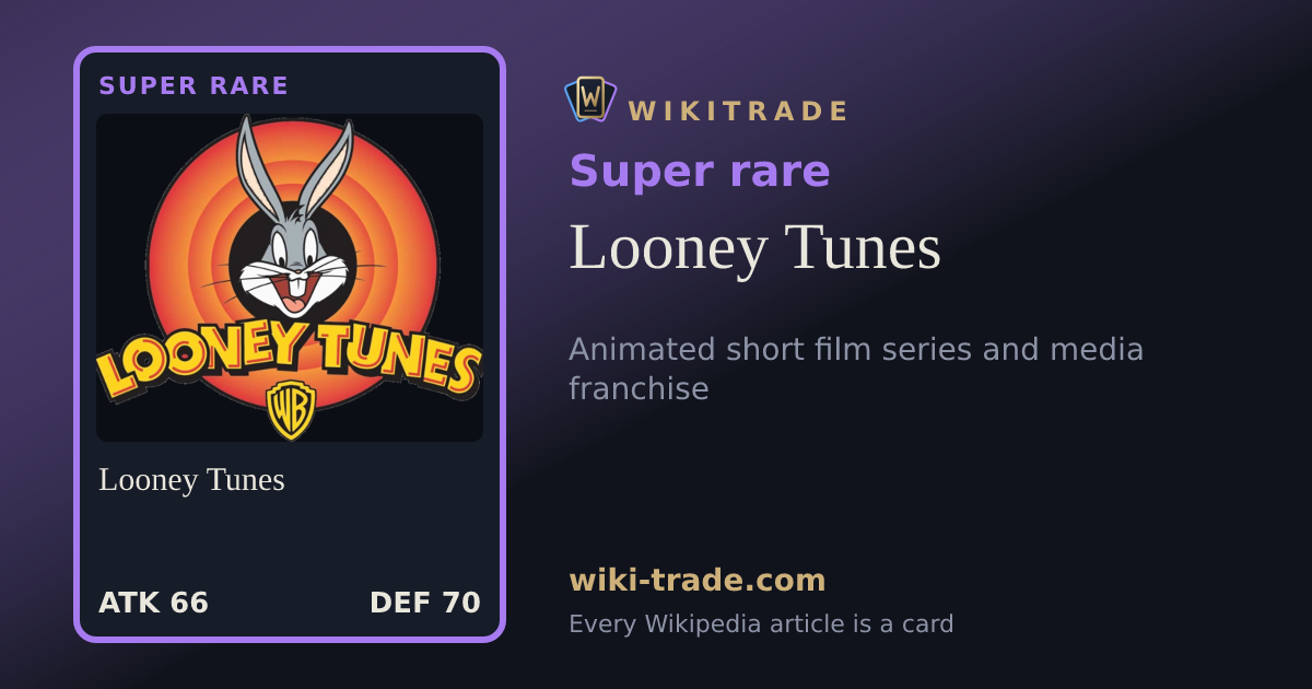 Looney Tunes — Super rare card