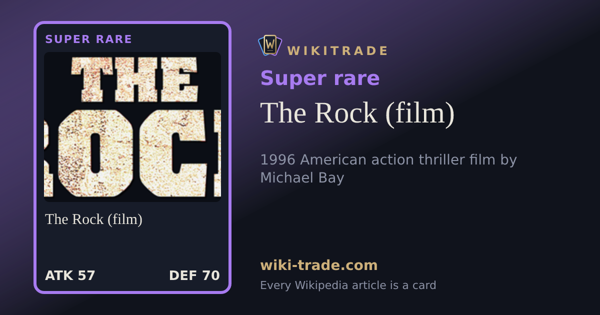 The Rock (film) — Super rare card