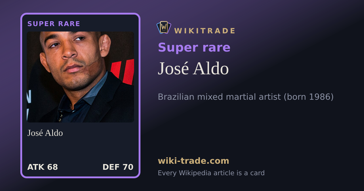 José Aldo — Super rare card