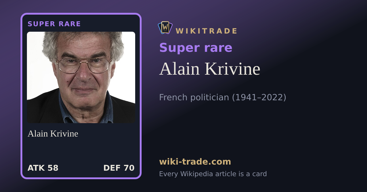 Alain Krivine — Super rare card