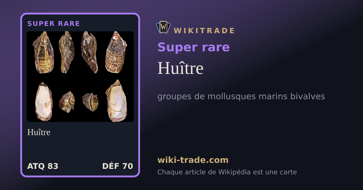 Huître — carte Super rare