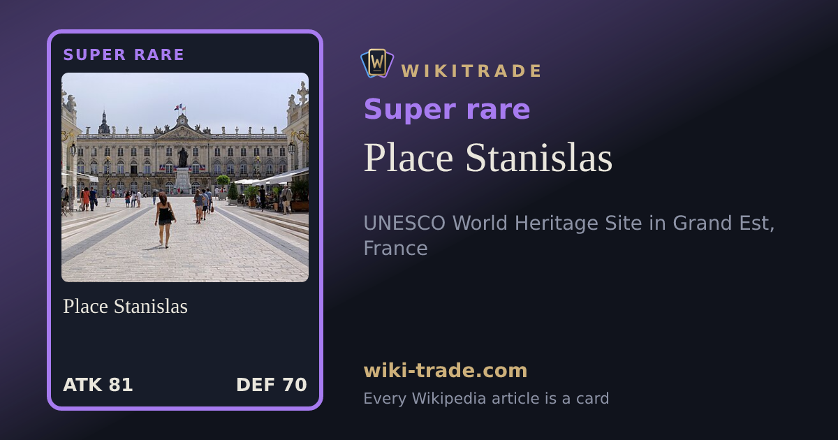 Place Stanislas — Super rare card