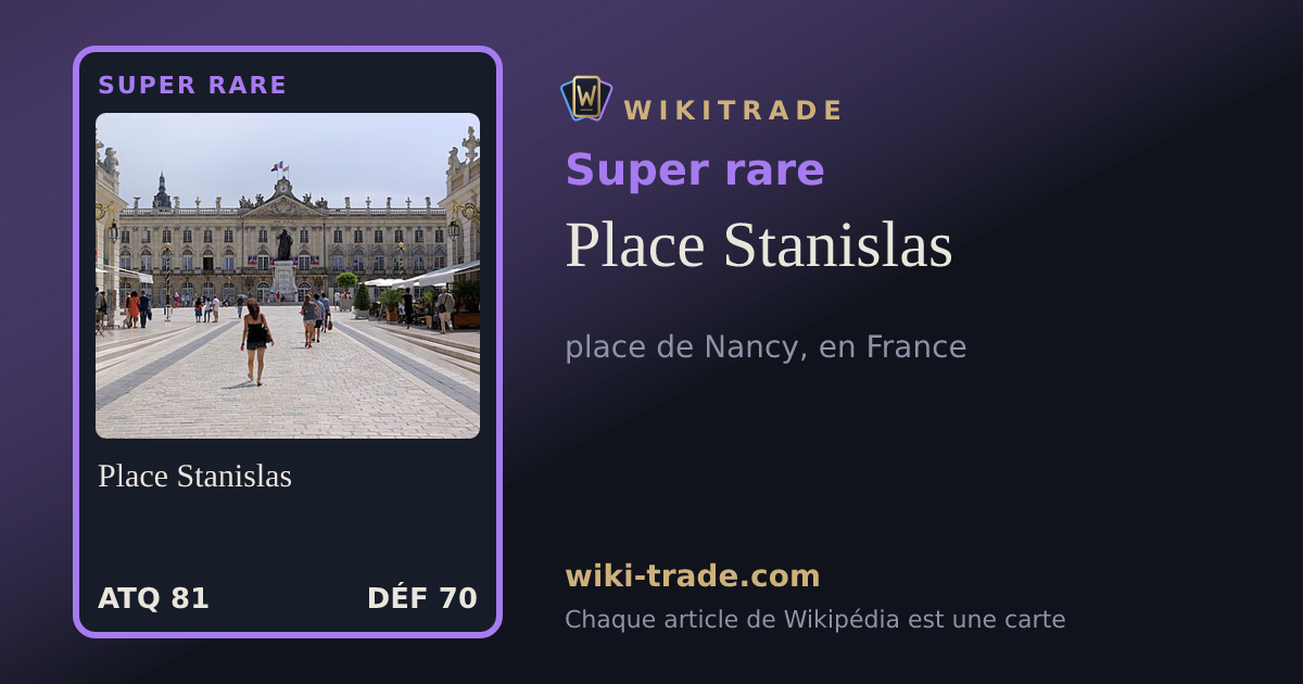 Place Stanislas — carte Super rare