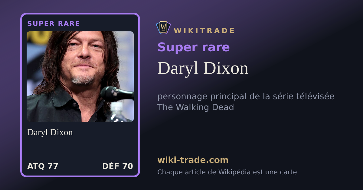 Daryl Dixon — carte Super rare