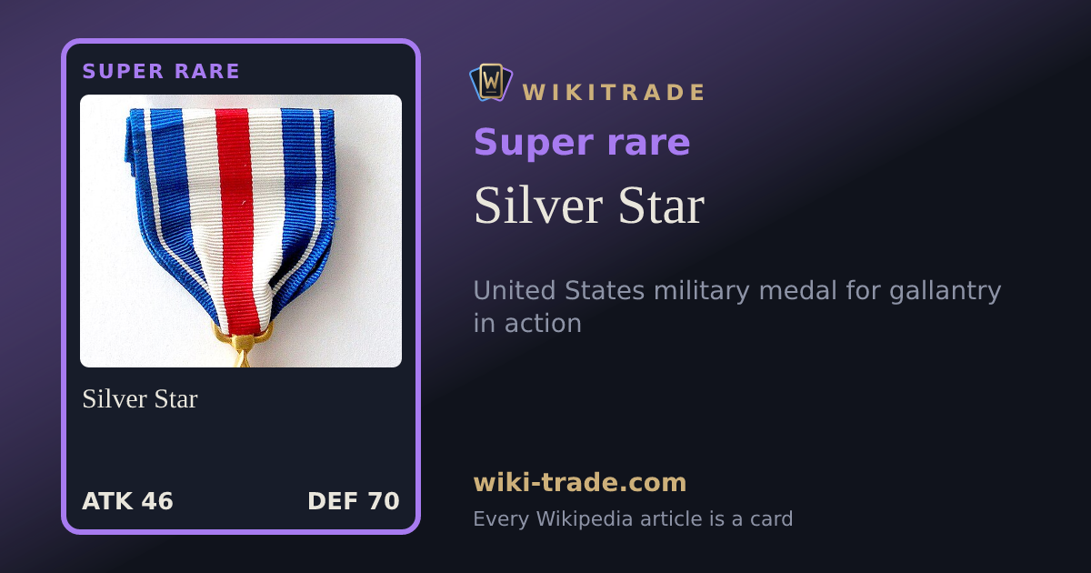 Silver Star — Super rare card