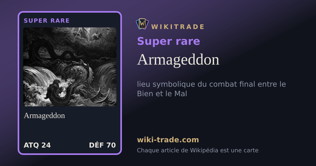 Armageddon — carte Super rare