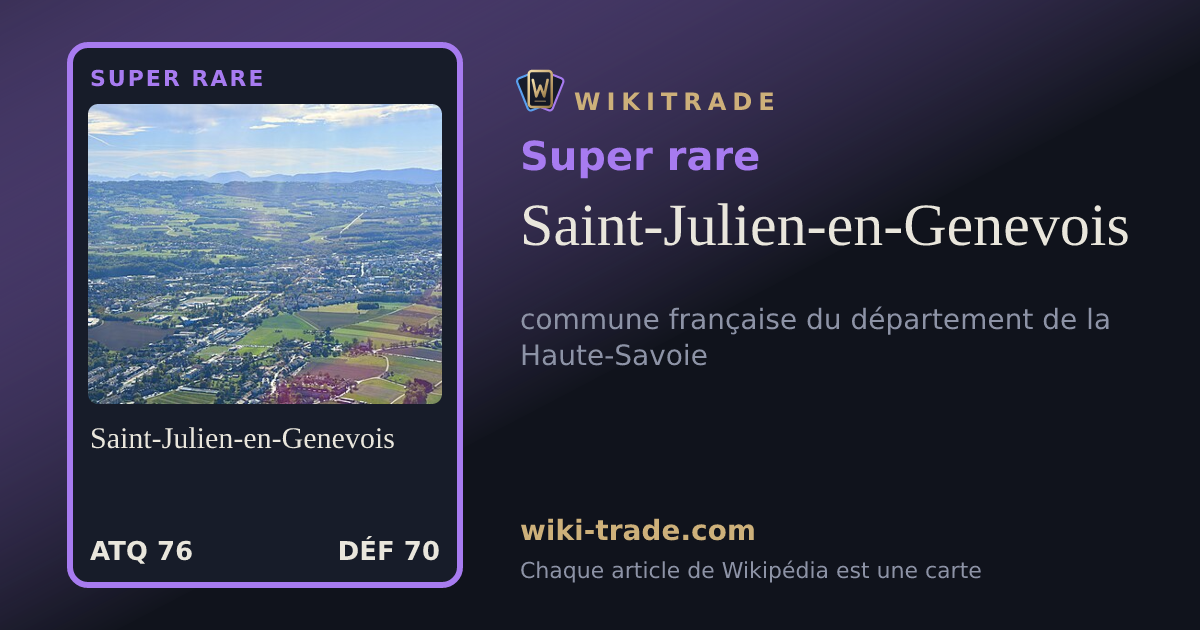Saint-Julien-en-Genevois — carte Super rare