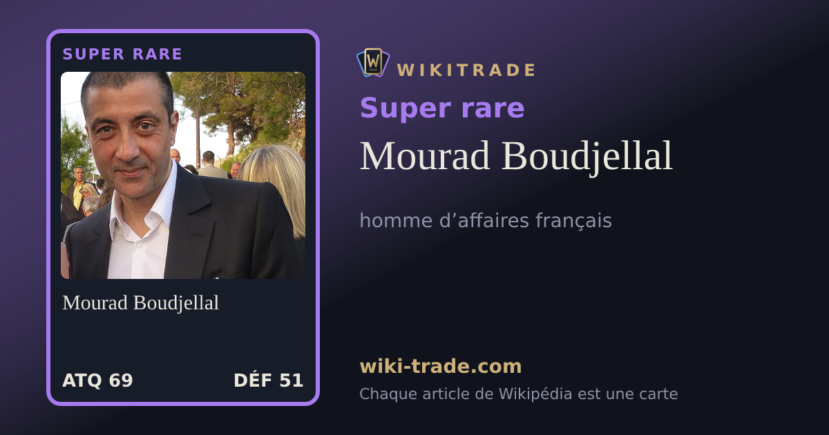 Mourad Boudjellal — carte Super rare