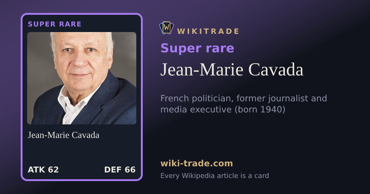 Jean-Marie Cavada — Super rare card