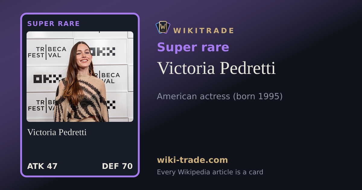 Victoria Pedretti — Super rare card