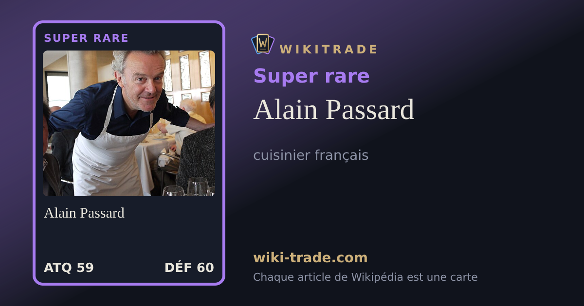 Alain Passard — carte Super rare