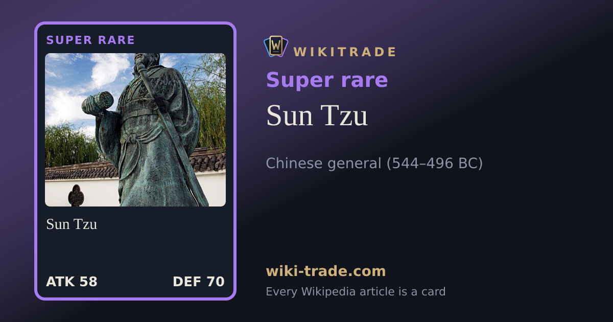 Sun Tzu — Super rare card